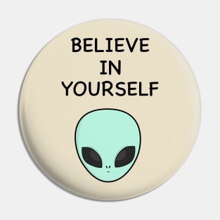 Cool Alien T-Shirt Pin