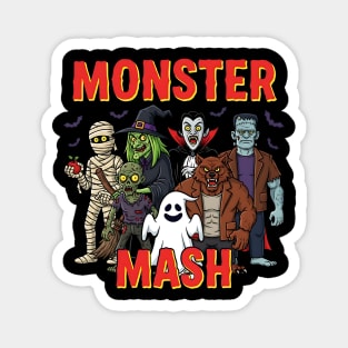 Monster Mash | Retro Halloween Monsters Magnet