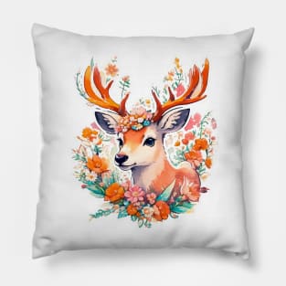 Minimal Cute Baby Deer Pillow