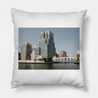 Waterfront Tokyo, Japan Pillow