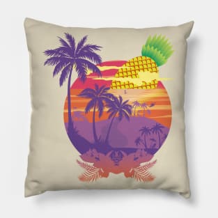 Sunset Pineapple Beach Pillow