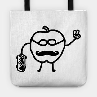 Apple Funny Vegetarian Saying Vegan Enrollment Tote