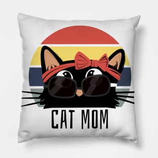 Funny cat mom Pillow