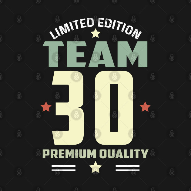 Discover Retro Vintage Birthday- Team 30 - Retro Vintage Birthday - T-Shirt