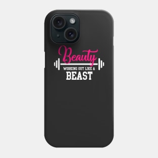 Workout like a beast girl Phone Case