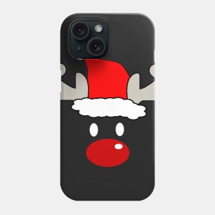 Santa Rudolph the Red Nose Reindeer (Dark) Phone Case