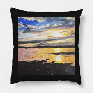 Sunset at Marazion Pillow