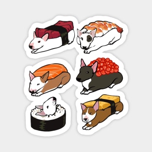 Sushi Bull Terrier Magnet