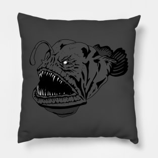 Monster deep sea fish Pillow