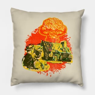 Retro Nuclear Family Pillow