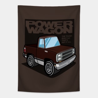 Dark Brown Sunfire - Power Wagon (1980 - White-Based) Tapestry