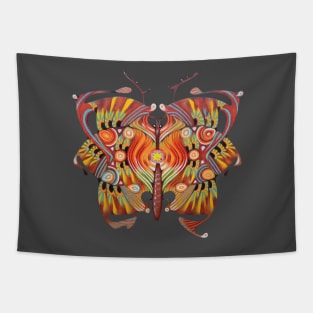 tribal butterfly Tapestry