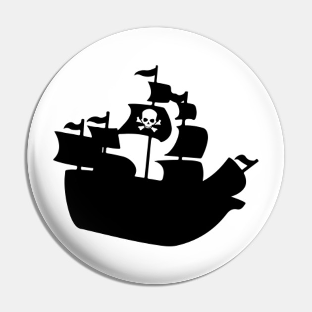 Limited Edition Exclusive Pirate Ship Silhouette Pirate Ship Silhouette Pin Teepublic