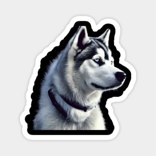 Siberian Husky Magnet