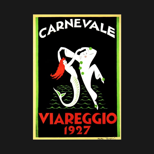 CARNEVALE Viareggio 1927 Italian Carnival Vintage Art Deco by vintageposters