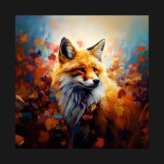 Beautiful Autumnal Fox by Geminiartstudio