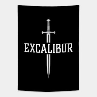 Excalibur The Legendary Sword in the Stone Emblem Tapestry