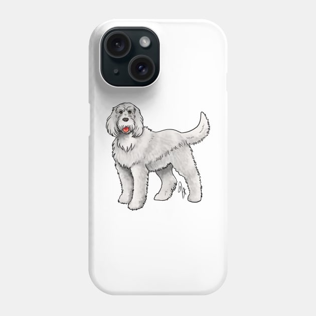 Dog - Spinone Italiano - White Phone Case by Jen's Dogs Custom Gifts and Designs