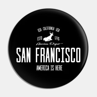 USA, America, San Francisco, California Pin