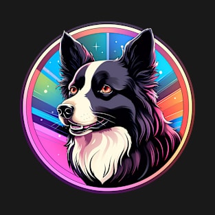 Border Collie Cosmic Space Dogs Galaxy Astronaut T-Shirt