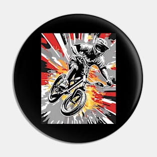 BMX Biker Pin