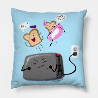 French Toast - Cute funny food - breakfast food puns Pillow