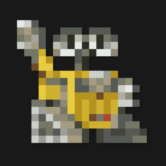 WALL-E low-res pixelart by JinnPixel