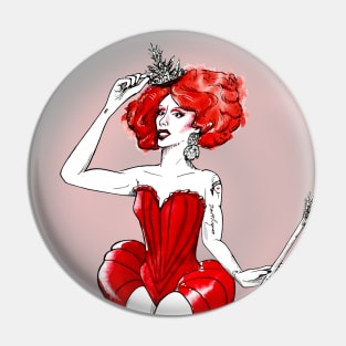 Red Queen Paloma Pin