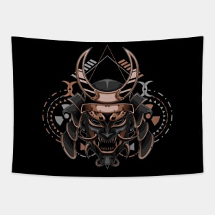 samurai skull demon Tapestry