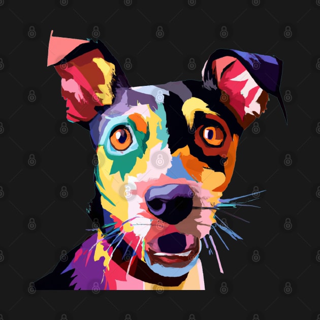 Rat Terrier Pop Art - Dog Lover Gifts by PawPopArt