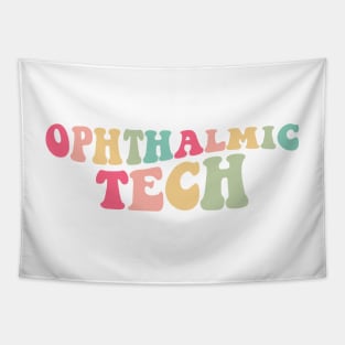 Ophthalmic Tech, Ophthalmic Technician Shirt, Optometry Tech T-Shirt, Optometry Gifts, Ophthalmologist Office Gifts, Eye Doctor Office Tapestry