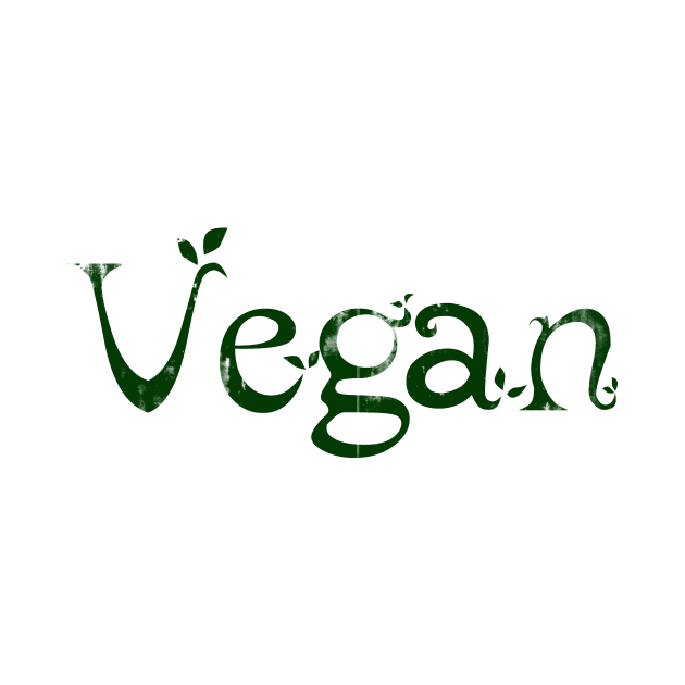 Vegan, Vegetarian Leaf Design by wccharlotte