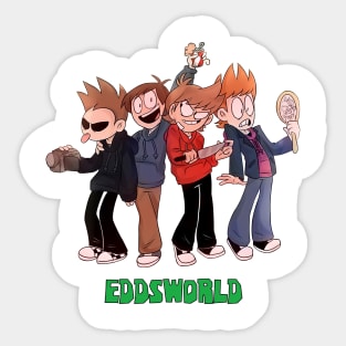 Matt Eddsworld  Sticker for Sale by Infodrawz