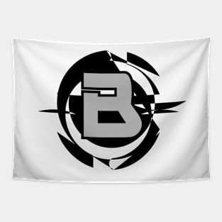 Futuristic Modern Letter B Tapestry