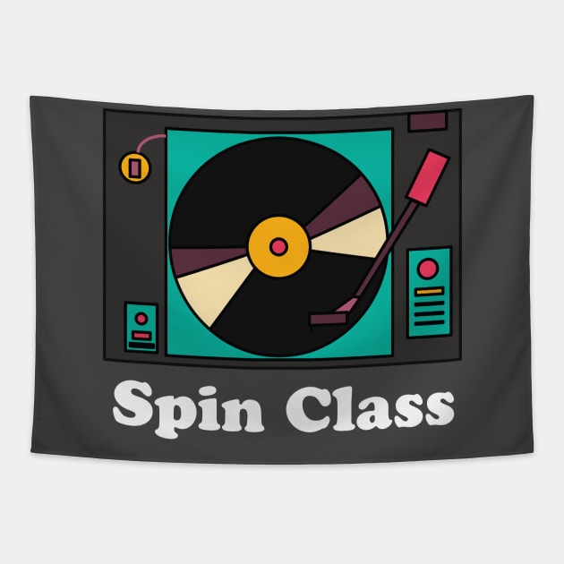 Spin Class Tapestry by machmigo