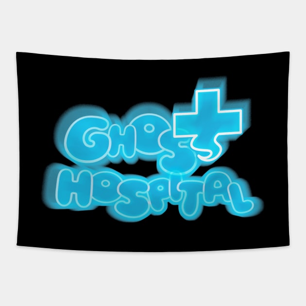 GHOST HOSPITAL- logo only Tapestry by SpitBlaze