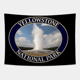 Old Faithful Geyser at Yellowstone National Park in Wyoming Tapestry