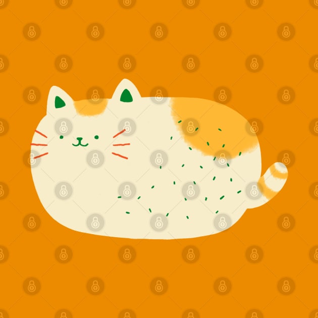 Orange-Spotted Cat Loaf by sinyipan