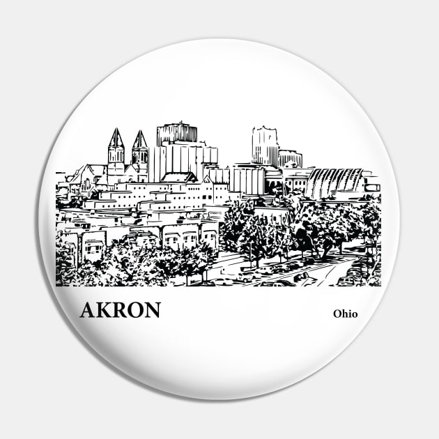 Akron - Ohio Pin by Lakeric