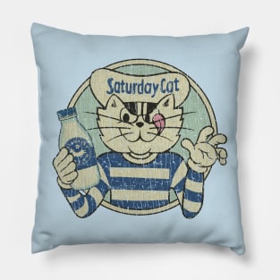 Saturday Cat 1973 Pillow