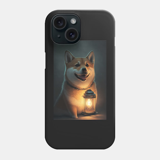 Happy Shiba Inu Dog Phone Case by KoolArtDistrict