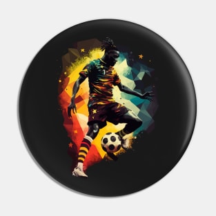 Ghana Soccer Quality Art Design Pin