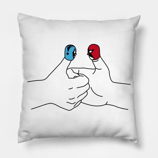 Thumb wrestling Pillow by RK58