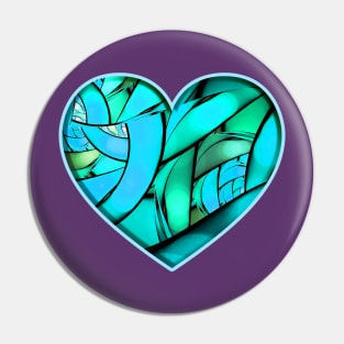 Heart of the Soul Abstract Artwork Pin