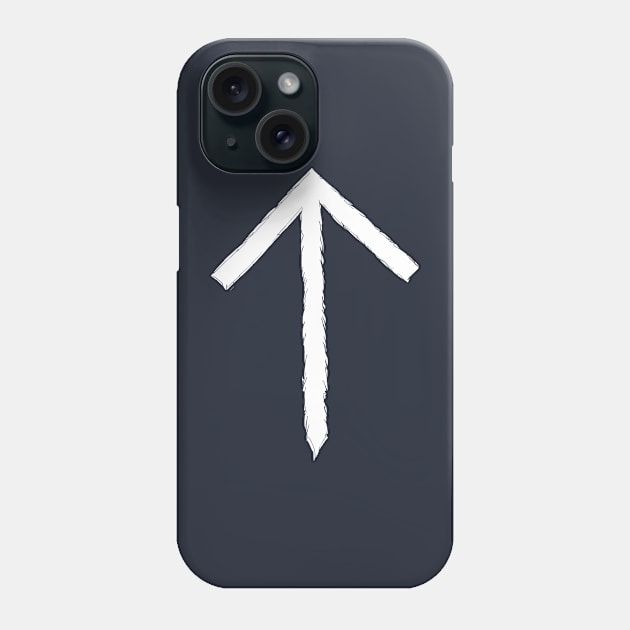 Tiwaz - Rune of Tyr - White Phone Case by GAz