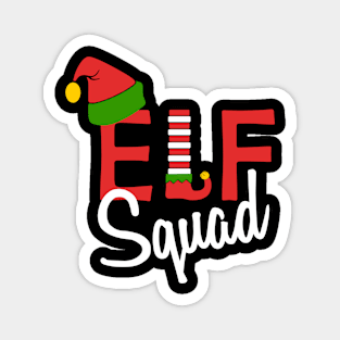 Elf Squad Christmas Matching Family Xmas Group Magnet