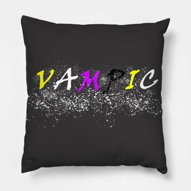 Non-BinaryVampic Pillow by NegovansteinAlumni