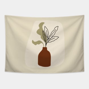 Minimal Modern  Terraccota  Pottery Abstract Shape  Design Tapestry