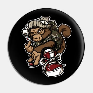 Hip Hop Monkey Graffiti Character Pin