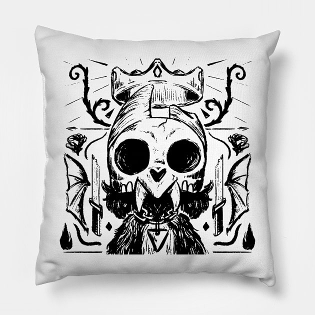 Skull King Pillow by DARKSTAR-2023